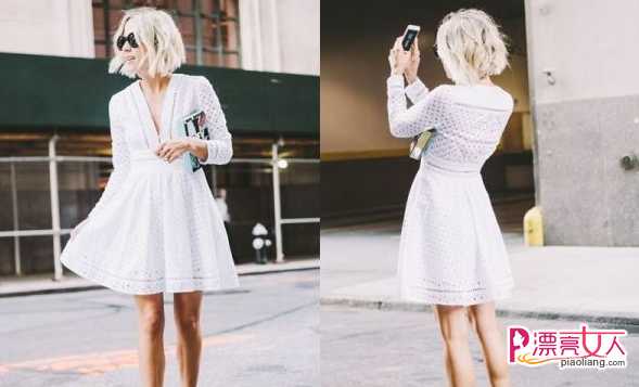  白色连衣裙搭配图 无法抗拒的优雅魅力