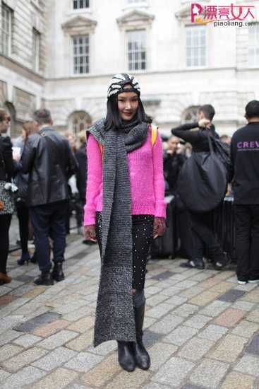  伦敦时装周街拍 冬季流行前瞻