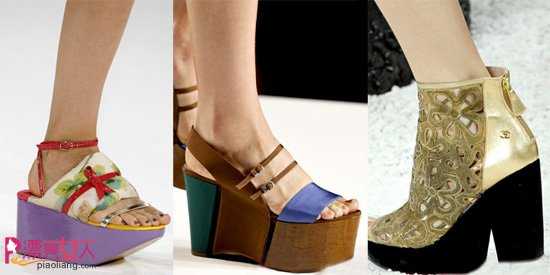  2011春夏流行趋势解析厚底鞋大肆回归