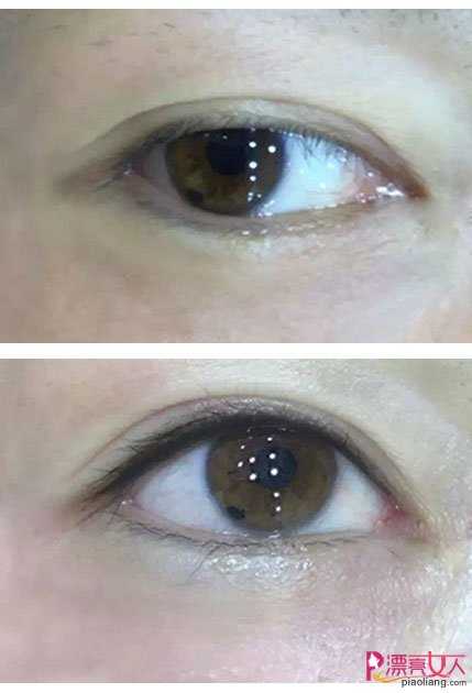 韩式半永久化妆的眼线 眼线作品