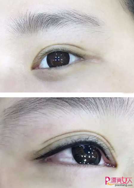  韩式半永久化妆的眼线 眼线作品