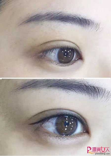  韩式半永久化妆的眼线 眼线作品