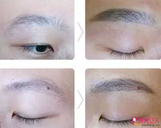  韩式半永久化妆——纹眉的真实案例