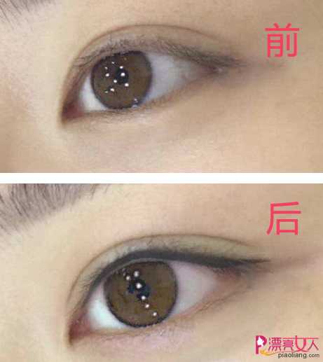 韩式半永久化妆——纹眼线成功案例