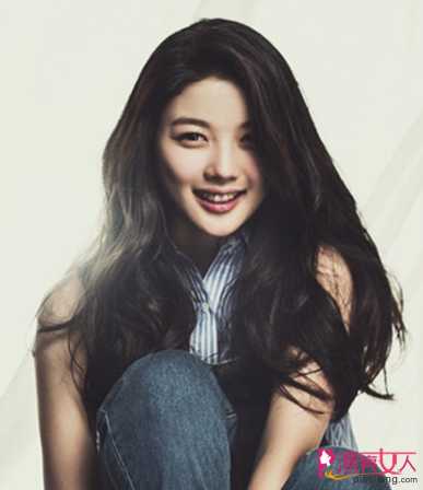  韩国女星长发发型图片 时尚清新优雅风