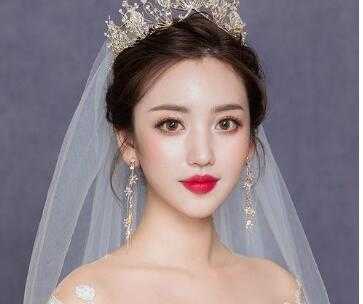 新娘白纱皇冠发型图片 满满的公主范